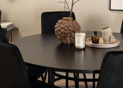 Furniture Fashion & Venture Home Copenhagen & Windu Runda Matbord ⌀140 Svart + Matstolar 2-pack Svart