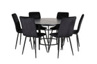 Furniture Fashion & Venture Home Copenhagen & Windu Runda Matbord ⌀140 Svart + Matstolar 2-pack Svart
