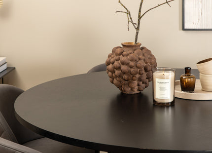 Furniture Fashion & Venture Home Copenhagen & Velvet Runda Matbord ⌀140 Svart + Matstolar 2-pack Grå