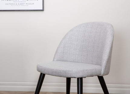 Venture Home Jimmy & Velvet Rektangulära Matbord 195 x 90 Vit + Matstolar 2-pack Grå