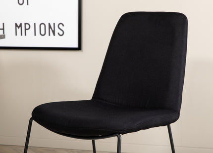 Venture Home Muce & Marbs Matstolar 2-pack Svart + Runda Matbord ⌀110 Svart