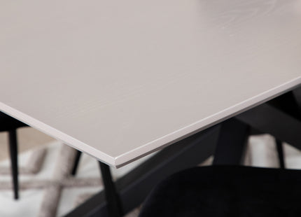 Venture Home Polar & Piazza Matstolar 2-pack Svart + Rektangulära Matbord 180 x 90 Svart