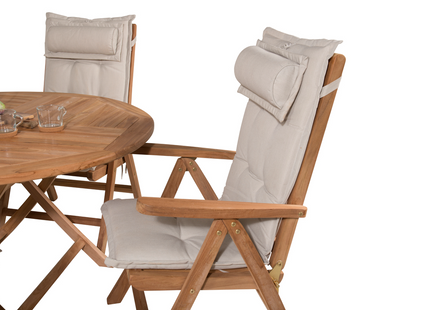 Venture Home Kenya Matgrupp Utomhus Med 4st Matstolar Natur