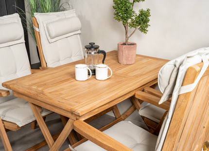 Venture Home Kenya Matgrupp Utomhus Med 4st Matstolar Natur