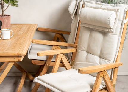 Venture Home Kenya Matgrupp Utomhus Med 4st Matstolar Natur