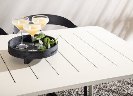 Venture Home Slit & Lina Matgrupp Utomhus Med 6st Matstolar Svart/Beige