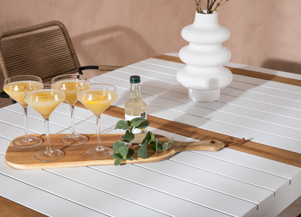 Venture Home Togo & Lindos Matgrupp Utomhus Med 4st Matstolar Vit