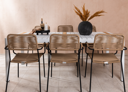 Venture Home Togo & Lindos Matgrupp Utomhus Med 6st Matstolar