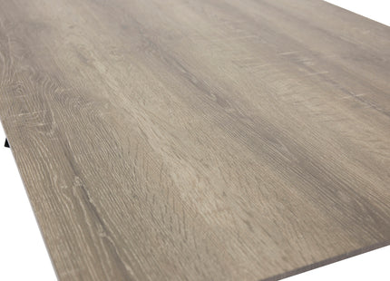 Venture Home Velvet & Marina Matstolar 2-pack Grå + Rektangulära Matbord 180 x 90 Nature