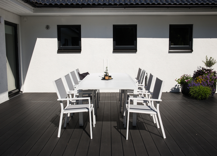 Venture Home Marbella, Copacabana Matgrupp Utomhus Med 8st Matstolar Vit