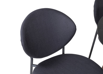 Venture Home Vault & Plaza Matstolar 2-pack Svart + Runda Matbord ⌀100 Svart