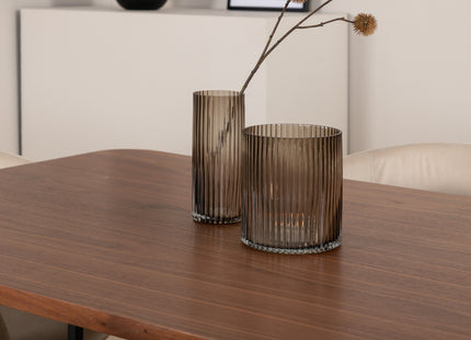 Venture Home Berit & Uno Matstolar Beige + Rektangulära Matbord 200 x 90 Nature