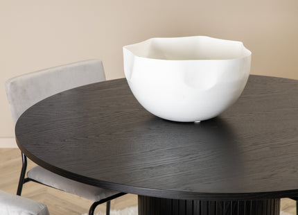 Venture Home Kenth & Bianca Matstolar 2-pack Grå + Runda Matbord ⌀110 Svart