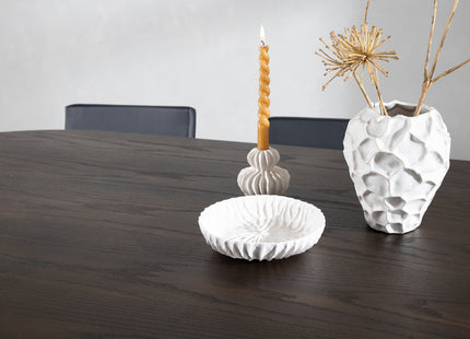 Venture Home & Furniture Fashion Kenth & Stone Matstolar 2-pack Svart + Ovala Matbord 220 x 100 Mocca