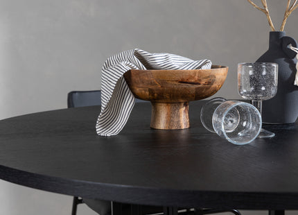 Venture Home & Furniture Fashion Kenth & Copenhagen Matstolar 2-pack Svart + Runda Matbord ⌀115 Svart