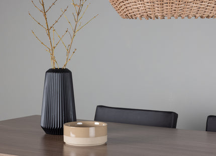 Venture Home Kenth & Tempe Matstolar 2-pack Svart + Rektangulära Matbord 140 x 80 Valnöt