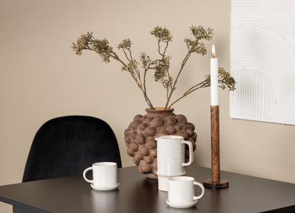 Venture Home Polar & Tempe Matstolar 2-pack Svart + Rektangulära Matbord 80 x 80 Svart