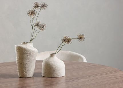 Venture Home Berit & Durango Matstolar Beige + Runda Matbord ⌀120 Valnöt