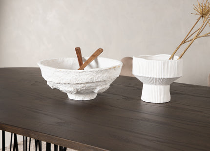 Furniture Fashion Limhamn & Stone Matstolar 2-pack Beige + Ovala Matbord 220 x 100 Mocca