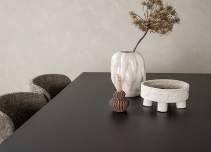 Venture Home Modesto & Vail Matstolar 2-pack Beige + Rektangulära Matbord 200 × 100 Svart