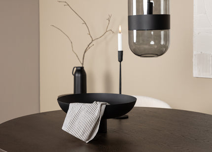Venture Home & Furniture Fashion Chico & Stone Matstolar 2-pack Vit + Runda Matbord ⌀120 Mocca