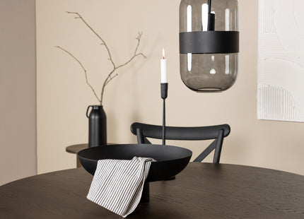 Venture Home & Furniture Fashion Crosett & Stone Matstolar 2-pack Svart + Runda Matbord ⌀120 Mocca