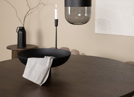 Furniture Fashion Limhamn & Stone Matstolar Beige + Runda Matbord ⌀120 Mocca