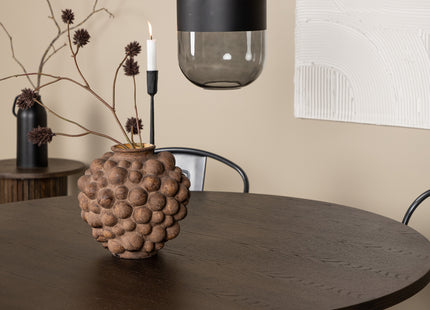 Venture Home & Furniture Fashion Tempe & Stone Matstolar 2-pack Valnöt + Runda Matbord ⌀120 Mocca