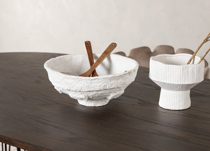 Furniture Fashion Limhamn & Stone Matstolar Beige + Ovala Matbord 220 x 100 Mocca