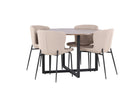 Venture Home Durango & Modesto Runda Matbord ⌀120 Valnöt + Matstolar 2-pack Brun