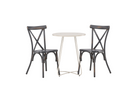 Venture Home Tablas & Bacong Caféset Utomhus Med 2st Matstolar Mörkgrå/Beige