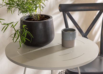 Venture Home Tablas & Bacong Caféset Utomhus Med 2st Matstolar Mörkgrå/Beige