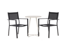 Venture Home Copacabana & Bacong Caféset Utomhus Med 2st Matstolar Svart/Beige