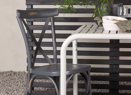 Venture Home Borneo & Tablas Caféset Utomhus Med 2st Matstolar Beige/Mörkgrå