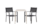 Venture Home Copacabana & Borneo Caféset Utomhus Med 2st Matstolar Svart/Beige