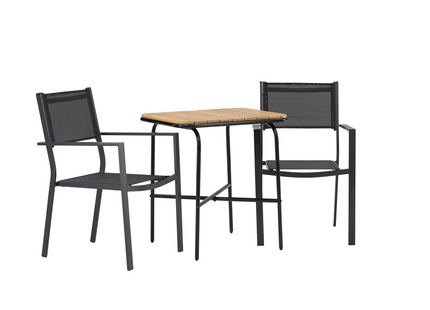 Venture Home Copacabana & Holmbeck Matgrupp Utomhus Med 2st Matstolar Svart/Natur