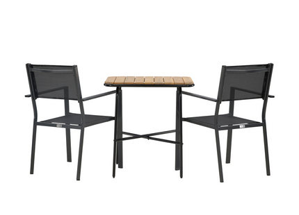 Venture Home Copacabana & Holmbeck Matgrupp Utomhus Med 2st Matstolar Svart/Natur