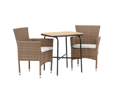 Venture Home Malina & Holmbeck Matgrupp Utomhus Med 2st Matstolar Natur