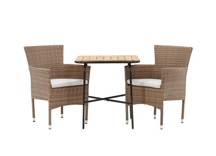 Venture Home Malina & Holmbeck Matgrupp Utomhus Med 2st Matstolar Natur
