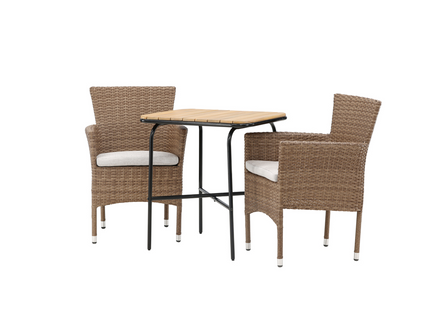Venture Home Malina & Holmbeck Matgrupp Utomhus Med 2st Matstolar Natur