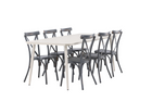 Venture Home Lina & Tablas Matgrupp Utomhus Med 6st Matstolar Beige/Mörkgrå