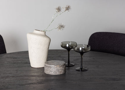 Venture Home Yesterday & Lanzo Matstolar 2-pack Svart + Runda Matbord ⌀120 Mocca