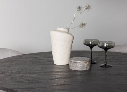 Venture Home Lanzo & Evelina Runda Matbord ⌀120 Mocca + Matstolar 2-pack Grå