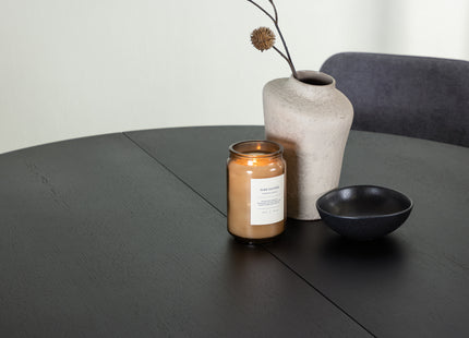 Venture Home Rosie & Matilda Matstolar 2-pack Grå + Runda Matbord ⌀130 Svart