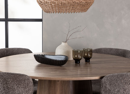 Venture Home Modesto & Lanzo Matstolar 2-pack Brun + Runda Matbord ⌀120 Nature