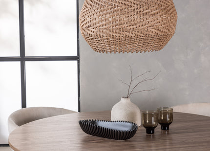 Venture Home Berit & Lanzo Matstolar Beige + Runda Matbord ⌀120 Nature