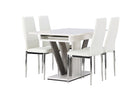 Venture Home Disa & Pastill Rektangulära Matbord 120 x 80 Vit + Matstolar 2-pack Vit