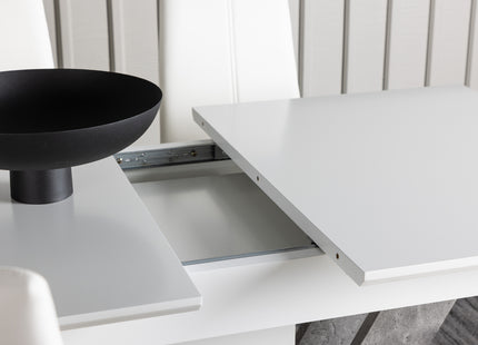 Venture Home Disa & Pastill Rektangulära Matbord 120 x 80 Vit + Matstolar 2-pack Vit