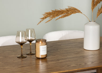 Venture Home Edina & Isolde Matstolar 2-pack Vit + Ovala Matbord 180 x 90 Nature