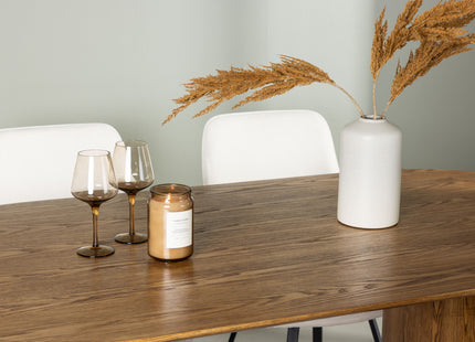 Venture Home Rosie & Isolde Matstolar 2-pack Beige + Ovala Matbord 180 x 90 Nature